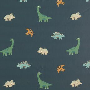 Tissu pour veste de pluie Joyeux dinosaures Impression numérique – granit, 