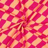 Softsweat carreaux ondulés | Poppy Fabrics – rose intense/orange pêche,  thumbnail number 3