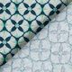 Tissu en coton Cretonne Carreaux à fleurs – pétrole/taupe clair,  thumbnail number 4
