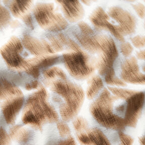 GOTS French Terry Batik motif léopard | TCC x LOOKS by Wolfgang Joop – brun faon/crème, 