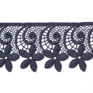 Dentelle à l’aiguille Fleur [52 mm] - bleu marine, 