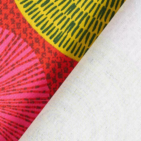 Tissu de décoration Sergé coton Grand mandala – rouge,  image number 4
