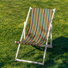 Extérieur Tissu pour chaise longue Rayures verticales 44 cm – vert genévrier/jaune soleil,  thumbnail number 5