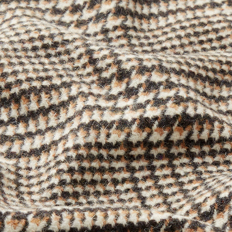 Tissu pour manteau Prince de Galles – anthracite/beige,  image number 2