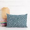 Tissu en coton Cretonne Feuilles abstraites – bleu océan/ivoire,  thumbnail number 6