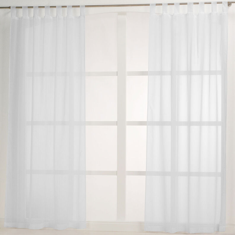 Tissu pour voilages Petits points 300 cm – blanc,  image number 7