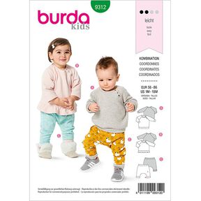 Haut/Pantalon, Burda 9312 | 56-86, 