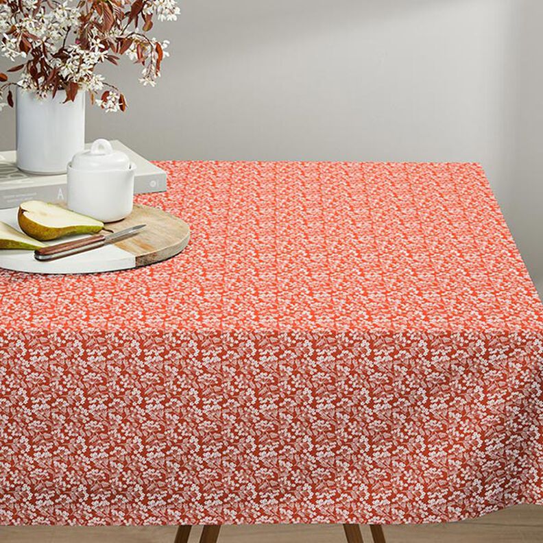 Tissu en coton Cretonne petites ombelles – terre cuite,  image number 6