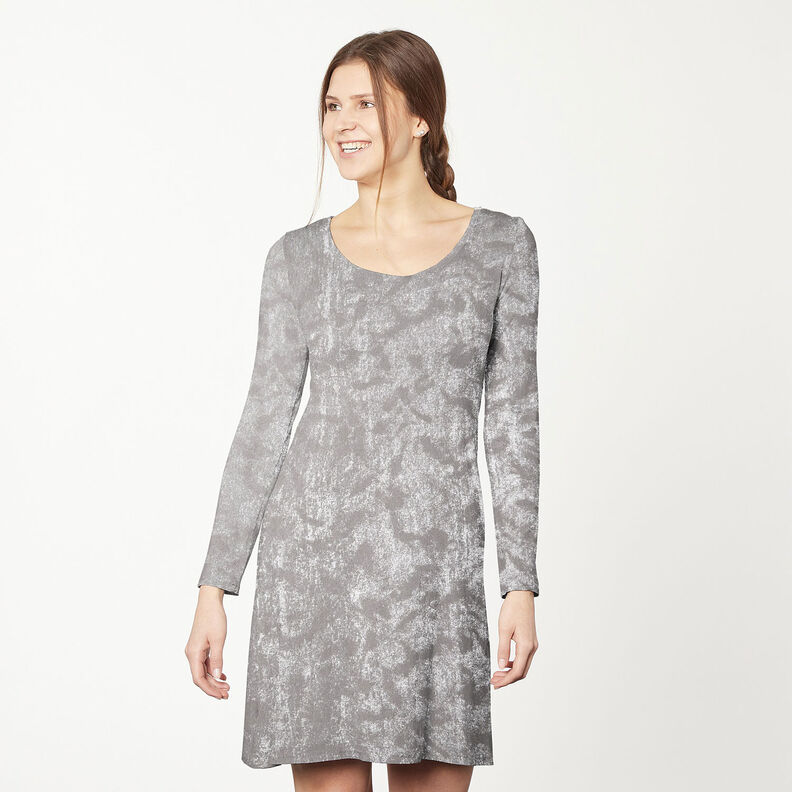 Jersey Film pailleté – gris/argent ancien, image number 8