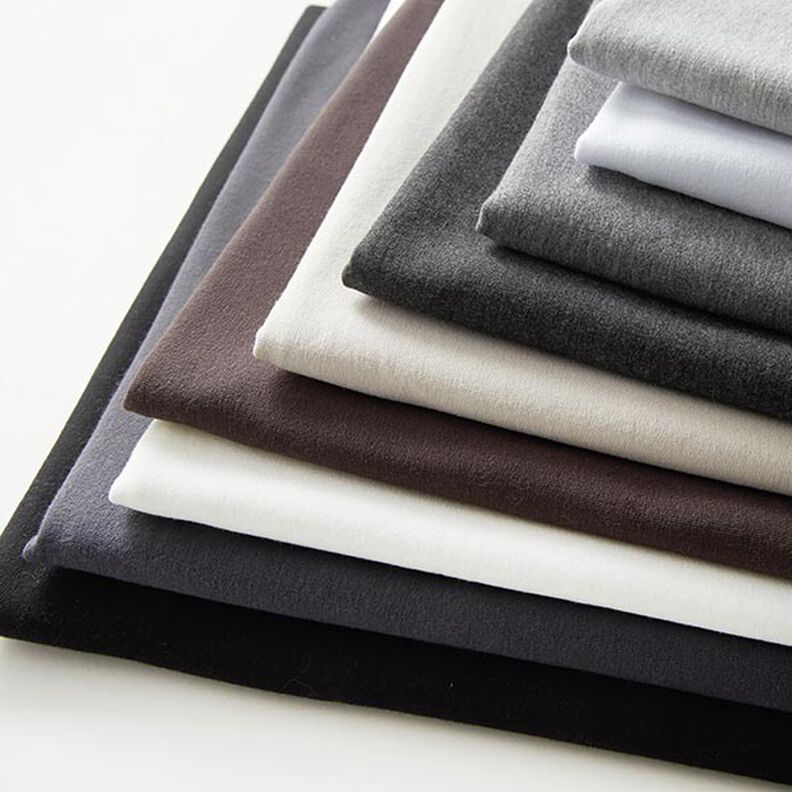 Molleton coton léger chiné – gris clair, image number 10
