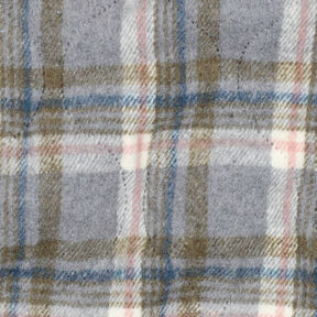 Tissu matelassé Flanelle Karo | Poppy Fabrics – gris, 
