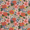Tissu en coton Cretonne Fleurs en pop-art – pistache/vieux rose,  thumbnail number 1