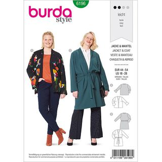 Veste, Burda 6196 | 44-54, 