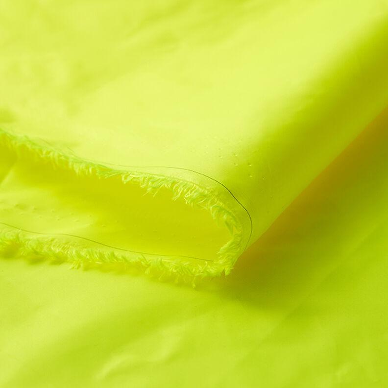 Tissu pour veste hydrofuge ultra léger – jaune fluo,  image number 6
