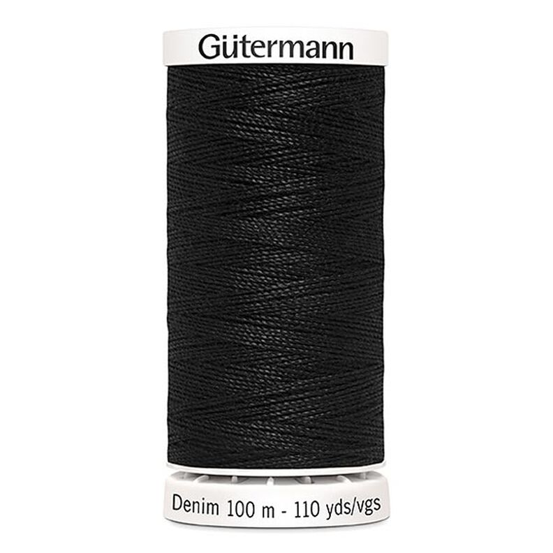 Fil jeans [1000] | 100 m | Gütermann – noir,  image number 1