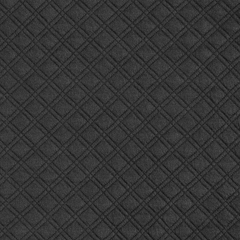 Jersey matelassé à losanges – noir, image number 1