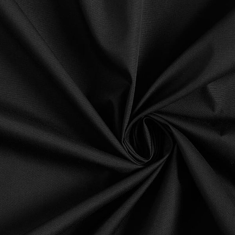 Tissu en polyester et coton mélangés, facile d’entretien – noir,  image number 1