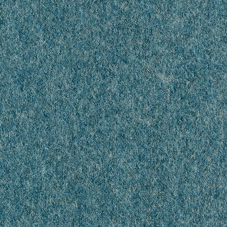 Loden de laine foulé Chiné – pétrole légère,  image number 5