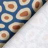 Tissu de décoration Semi-panama motif léopard abstrait – bleu/noix de cajou,  thumbnail number 4