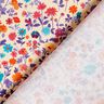 Tissu en coton Popeline Fleurs colorées – beige clair/lavande,  thumbnail number 4