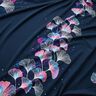Jersey coton Ginkgo | Glitzerpüppi – bleu nuit/pourpre,  thumbnail number 2