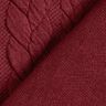 Jersey jacquard Cloqué Torsades – rouge bordeaux,  thumbnail number 4