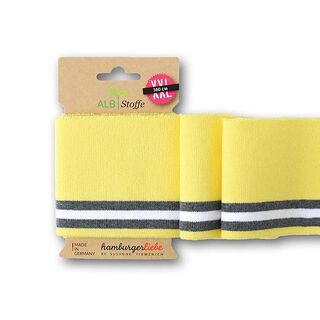 GOTS Bord-côtes CUFF ME POLO [140 cm | 7,5 cm]  | Albstoffe | Hamburger Liebe, 
