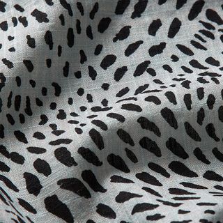 Mélange coton viscose taches animalières – gris/noir, 