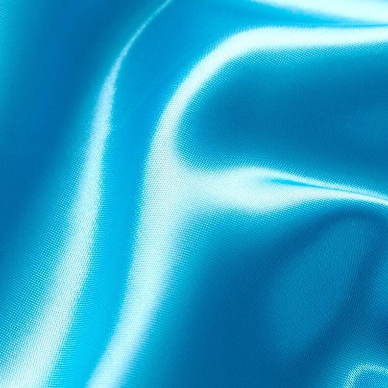 Satin polyester – turquoise clair,  image number 3