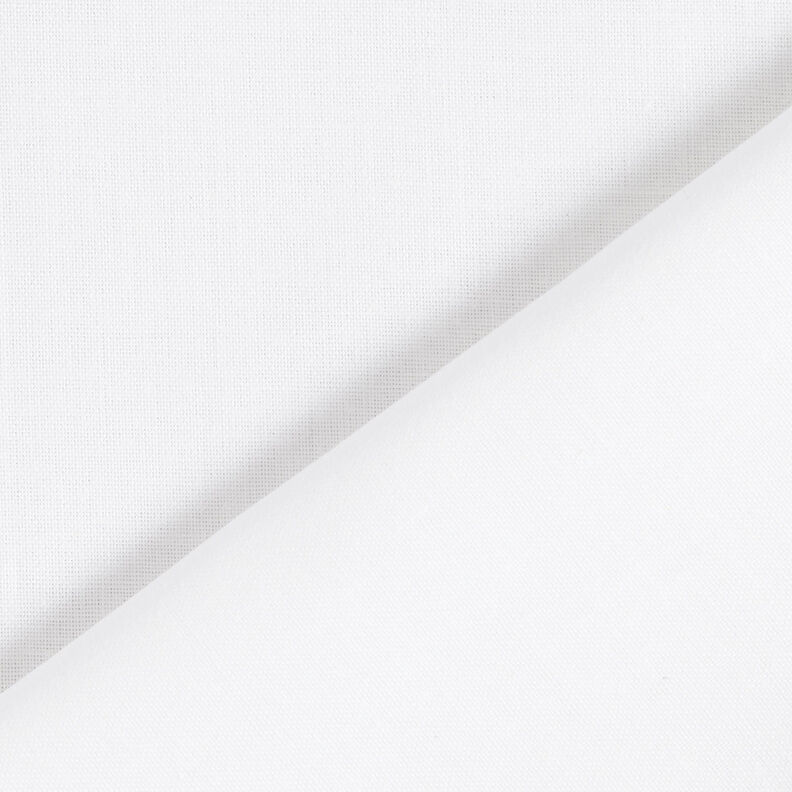 Tissu en coton Cretonne Uni – blanc,  image number 3