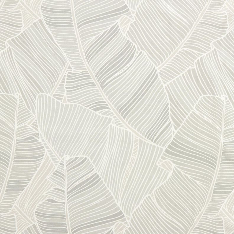 Tissu d’extérieur Canvas lignes de feuilles – argent,  image number 1