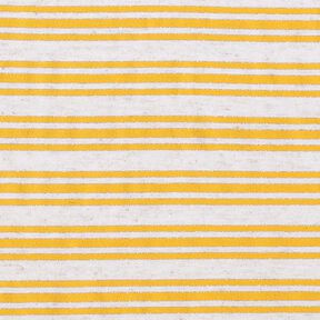 Jersey viscose Rayures pailletées irrégulières – écru/jaune soleil, 