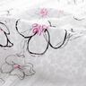 Voile crinkle à fleurs et motif léopard – blanc/noir,  thumbnail number 5
