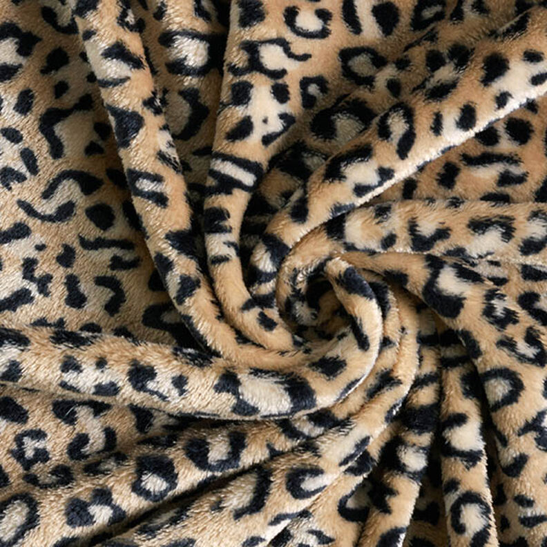 Polaire douillet Motif léopard – marron moyen,  image number 3