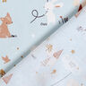 Popeline coton Animaux dans la forêt – bleu bébé,  thumbnail number 5