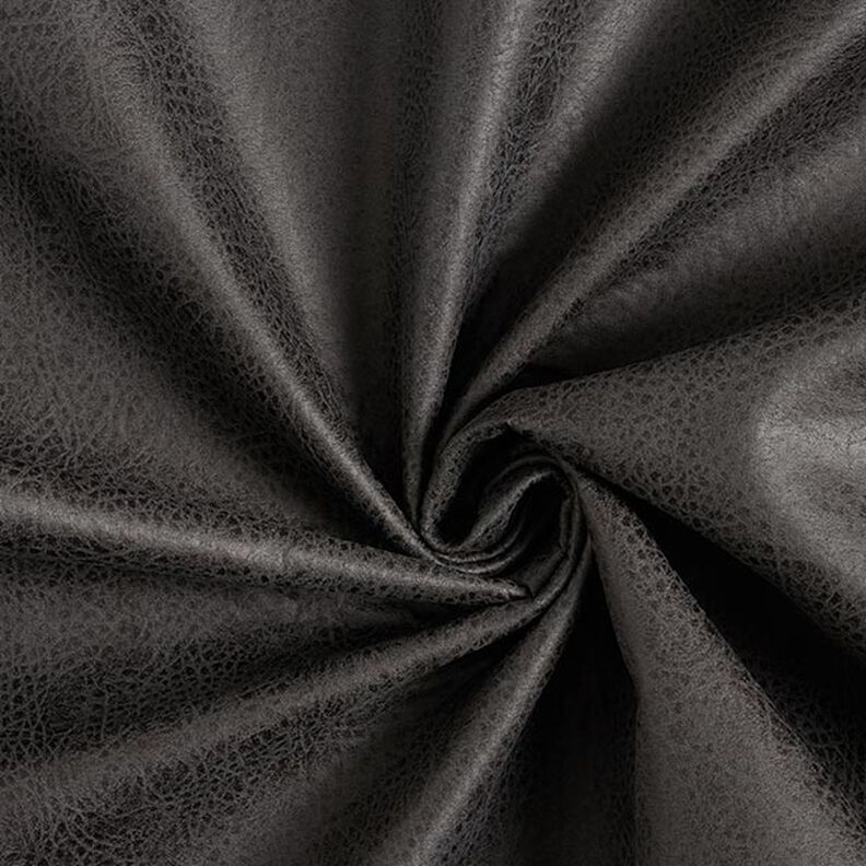 Tissu de revêtement Imitation cuir – noir,  image number 1