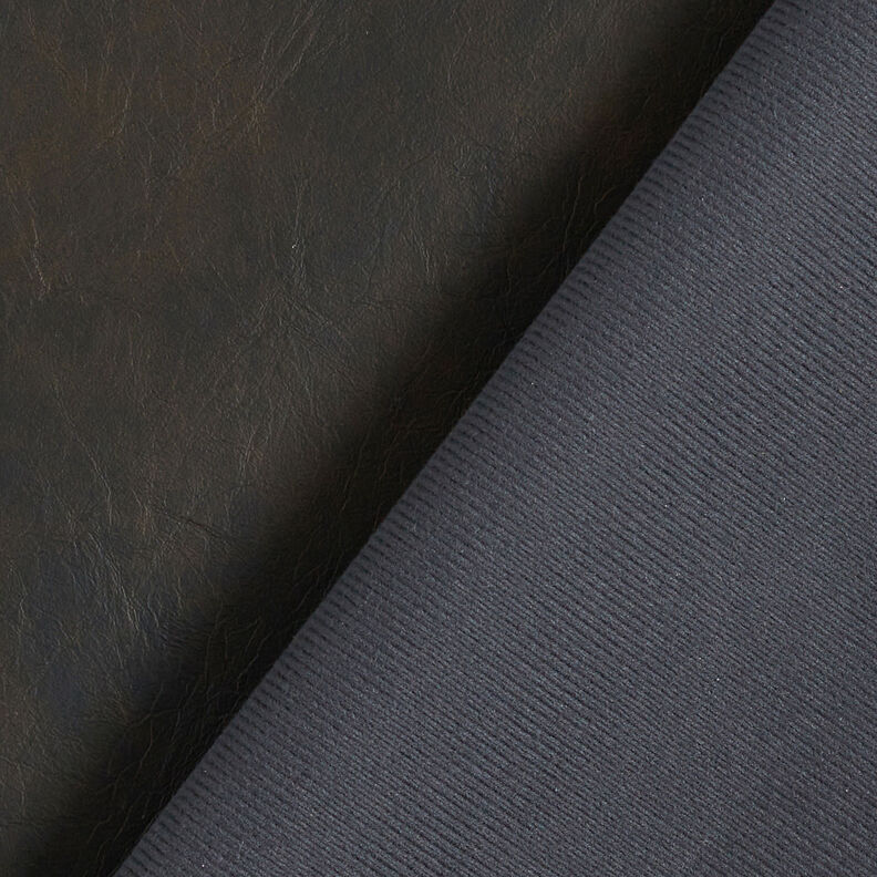 Simili cuir aspect vintage uni – noir,  image number 5