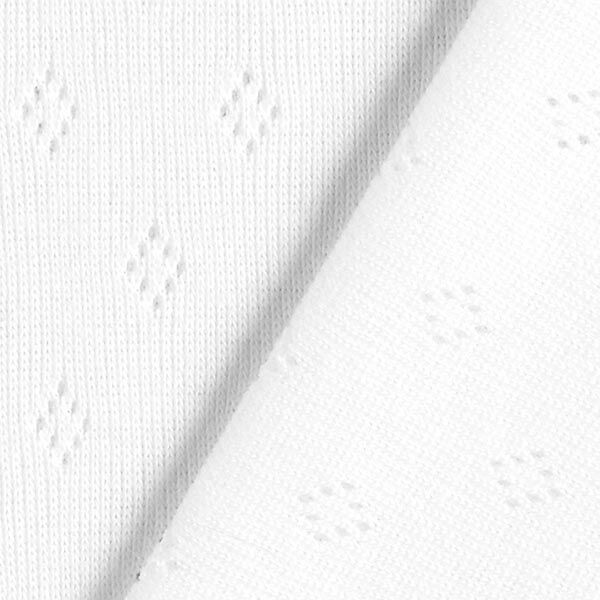 Jersey finement tricoté à motif ajouré – blanc,  image number 3