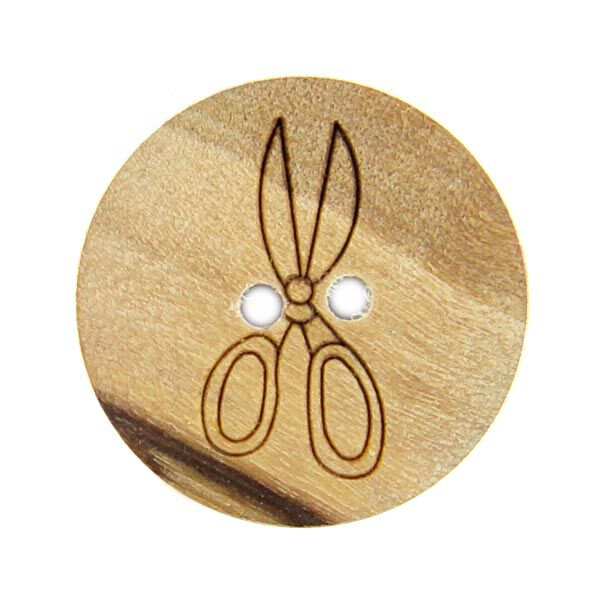 Bouton bois Ciseaux, image number 1