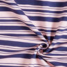 French Terry rayures irrégulières – indigo/rosé,  thumbnail number 3