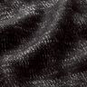 Tissu tricoté laine mélangée chiné à paillettes – noir/argent métallisé,  thumbnail number 2