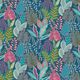 Tissu déco semi-panama Botanique – bleu marine,  thumbnail number 1