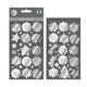 Autocollant miroir chiffres de l'Avent [ 24 Pièces ] – argent,  thumbnail number 1