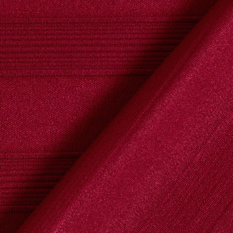 Jersey larges rayures structurées – rouge bordeaux,  image number 4