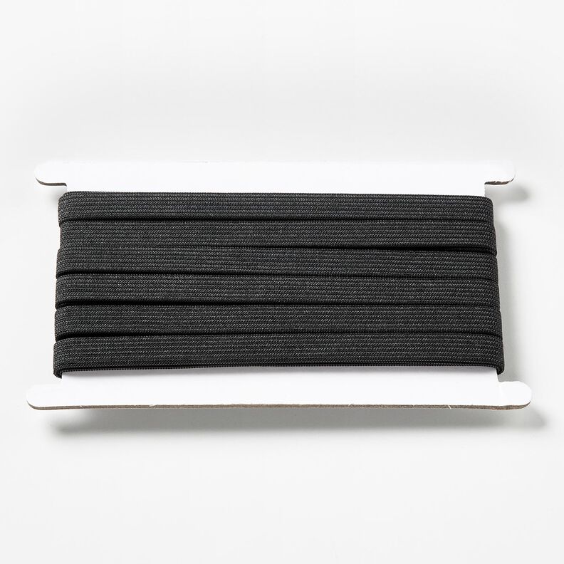 Bande en caoutchouc lisse [5 m | 10 mm] – noir,  image number 1