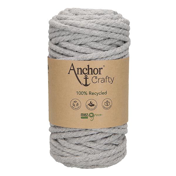 Anchor Crafty Fil macramé, recyclé [5mm] – gris clair,  image number 2