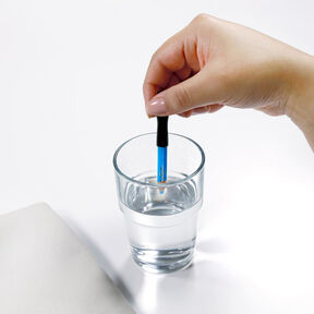 Crayons craie – turquoise/blanc | YKK, 