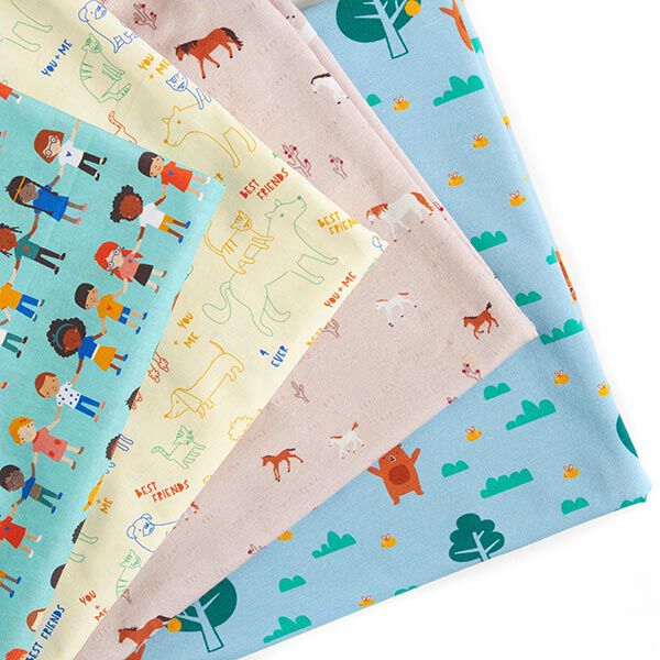 Jersey coton abeille et ours | PETIT CITRON – bleu clair, image number 6
