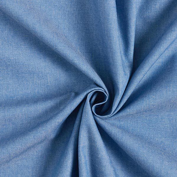 Chambray coton aspect jean – bleu,  image number 1