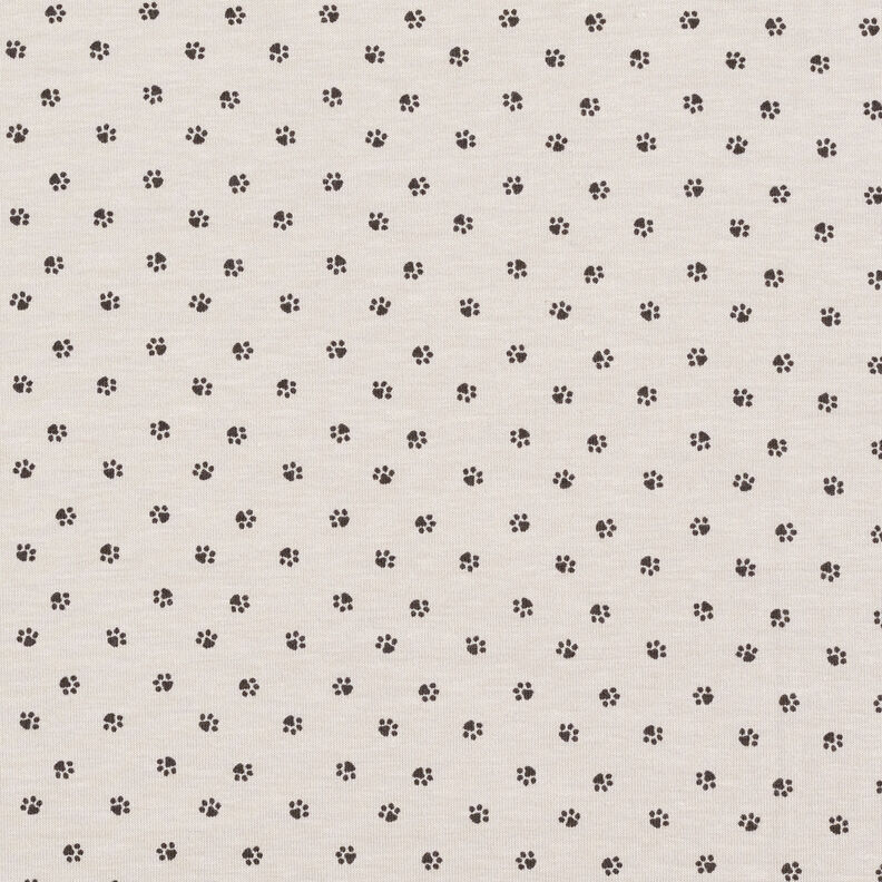 Jersey coton Empreintes de pattes – gris brume,  image number 1